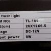 1214 1856 lampa stroboscopica flash parbriz 8w 1 phck 9x
